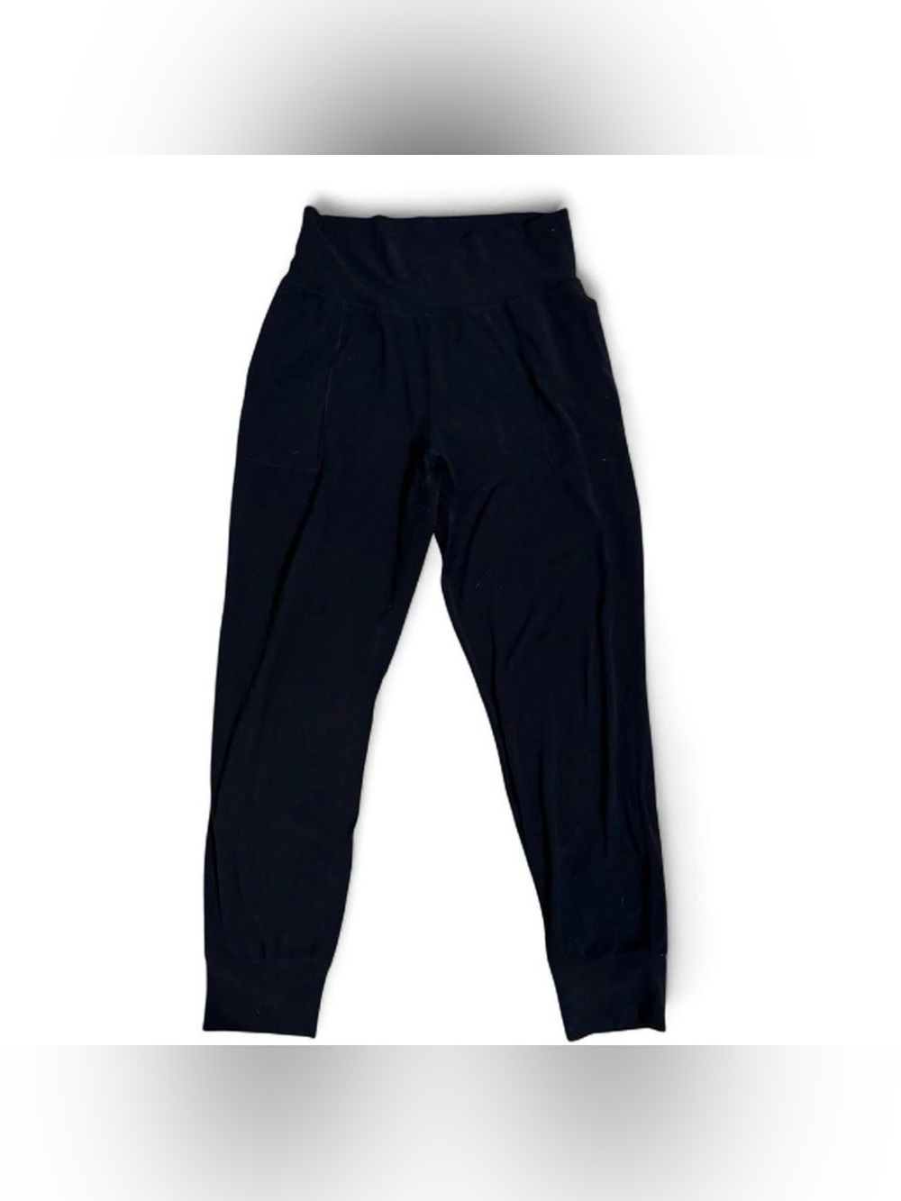 Black Athleta High-Waist Jogger Pants